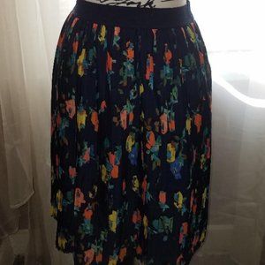 Pleated Merona floral print skirt